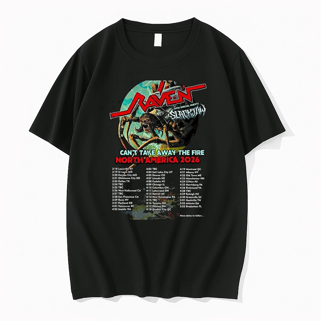 Raven With Special Guests Slackjaw Cant Take Away The Fire North America 2026 Tour Shirts