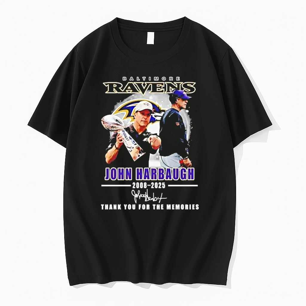 Ravens John Harbaugh 2008 2025 Thank You For The Memories Shirts