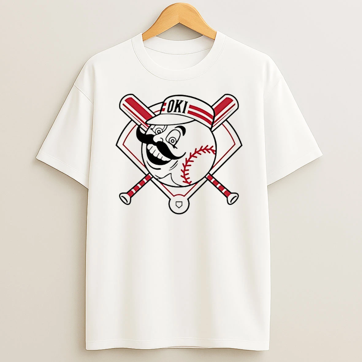 Redlegs Oki Crossed Bats Cincinnati Reds Shirts