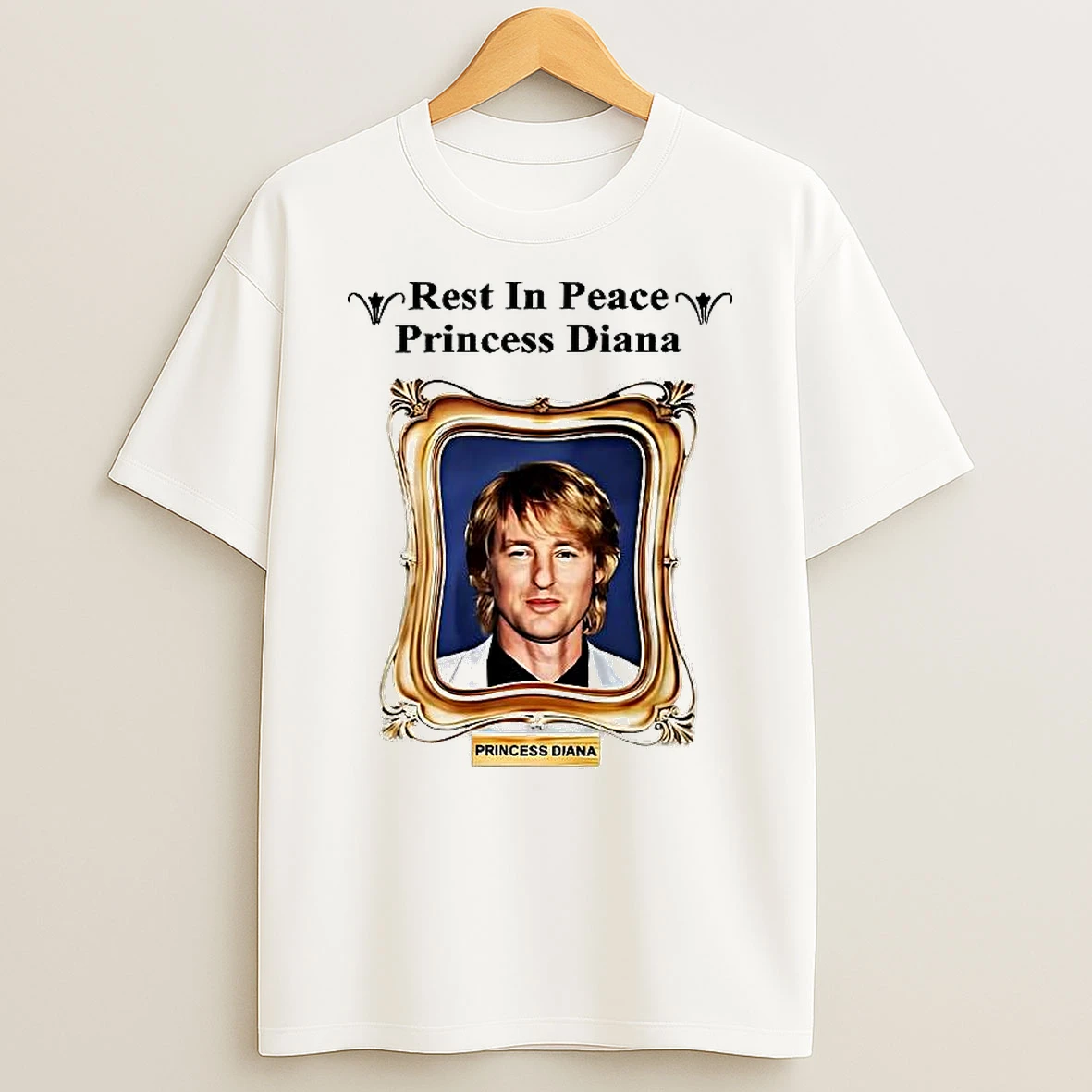 Rest In Peace Princess Diana Owen Wilson Portrait Woman Shirts