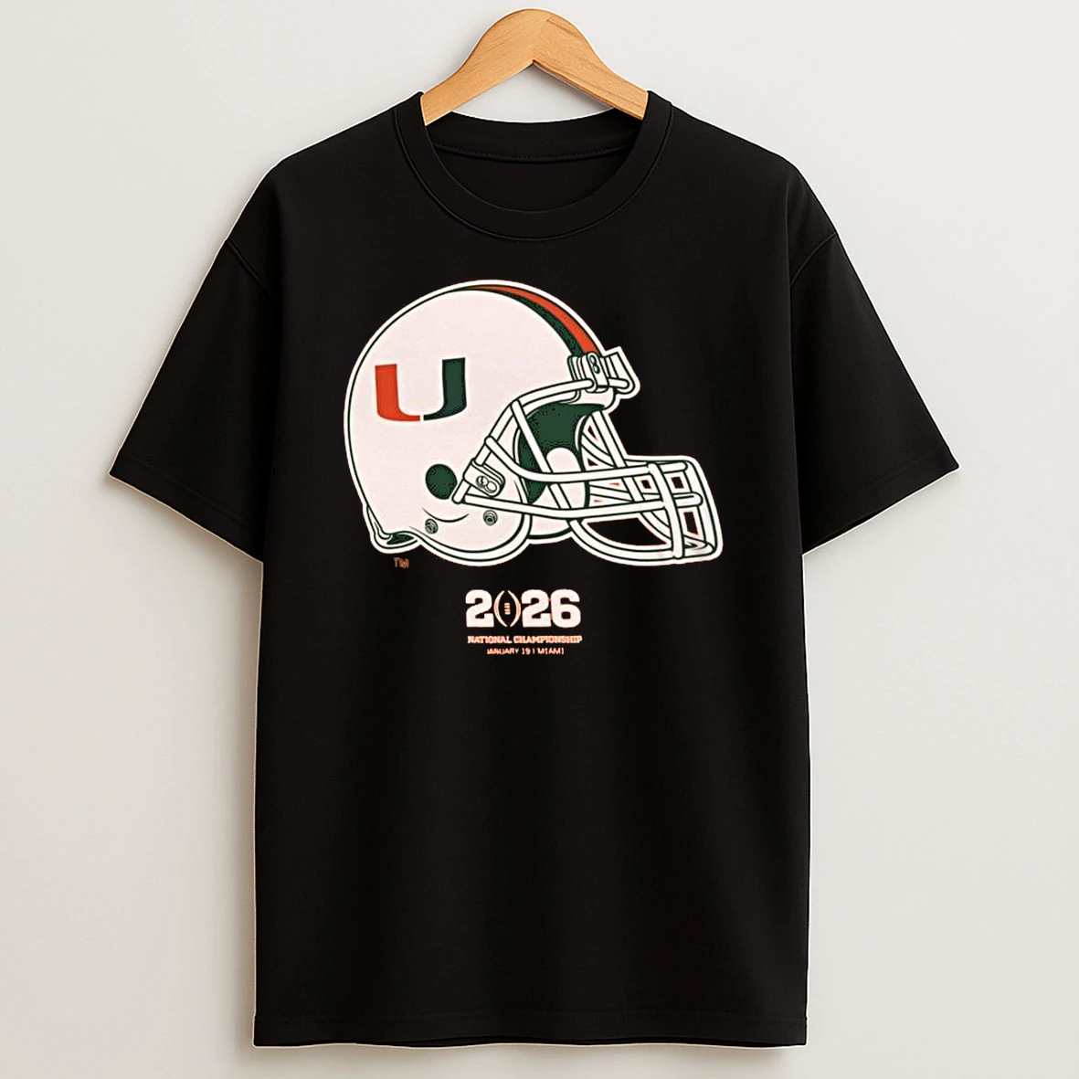 Retro Brands Miami Hurricanes 2026 National Championship Helmet Shirts