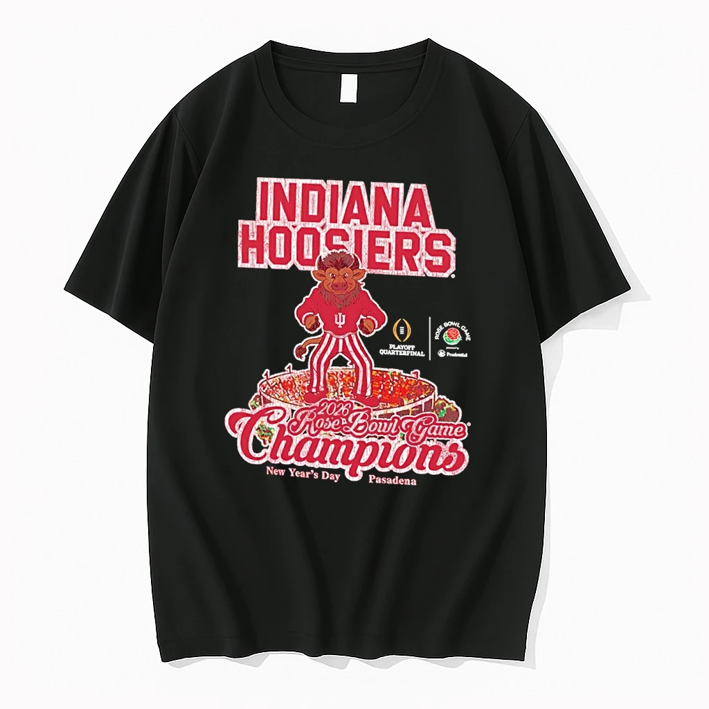 Retro Indiana Hoosiers 2026 Rose Bowl Game Champions New Years Day Pasadena Shirts