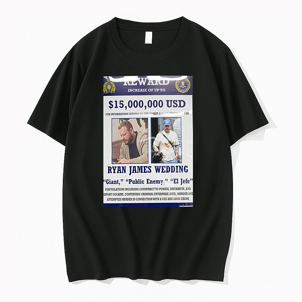 Reward Increase Of Up To 15000000usd Ryan James Wedding Giant Public Enemy El Jefe Shirts