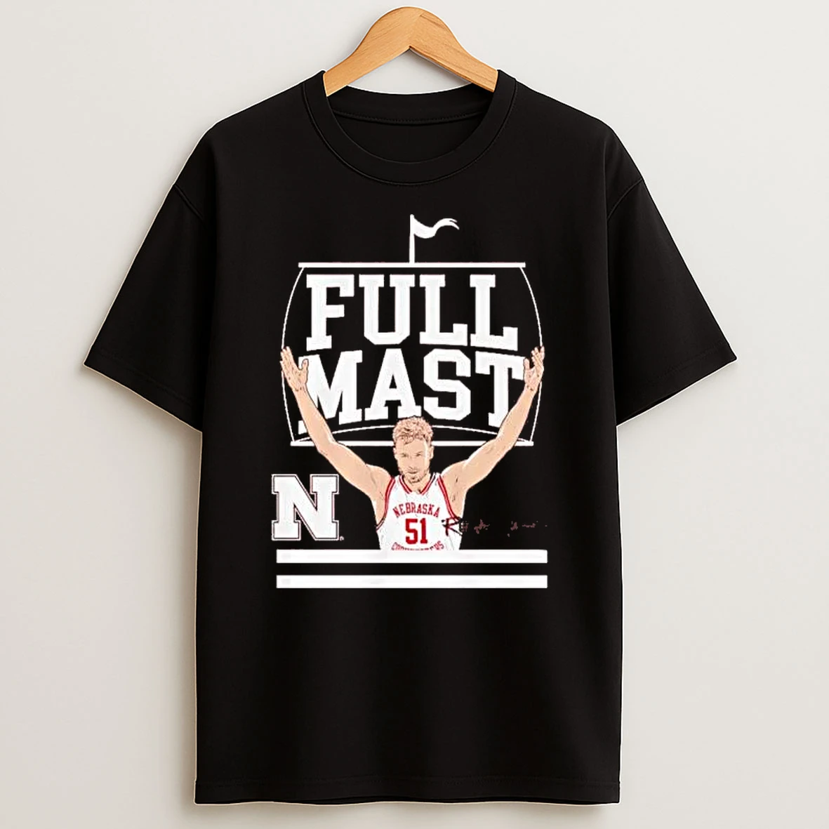 Rienk Mast Full Mast Signature Nebraska Cornhuskers Shirts