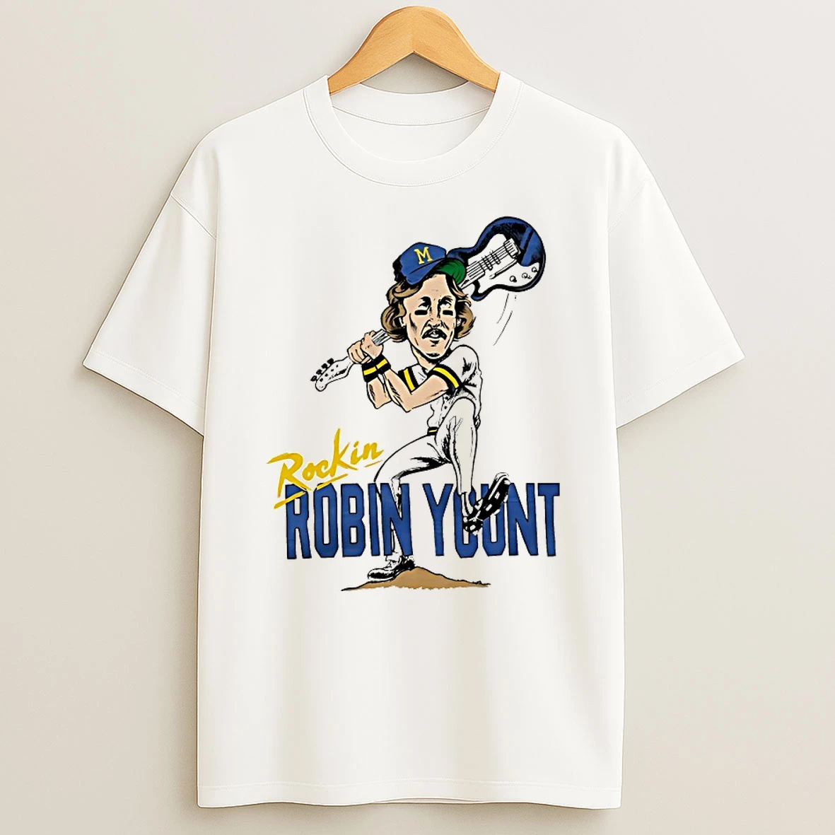 Robin Yount Milwaukee Brewers Caricatures Shirts