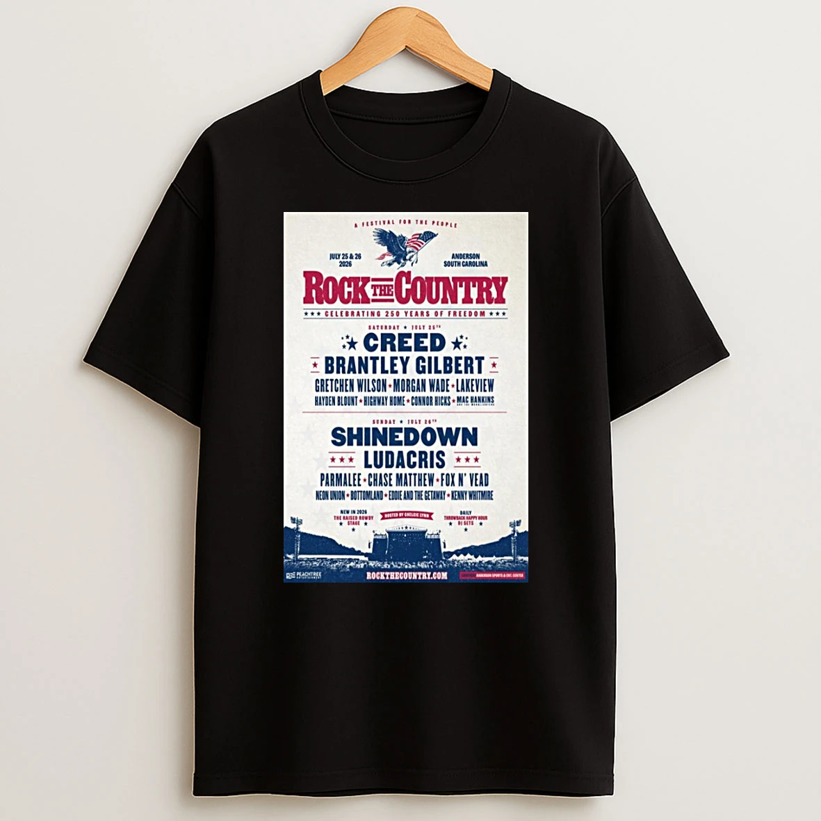 Rock The Country Anderson South Carolina July 25 26 2026 Events Shirts