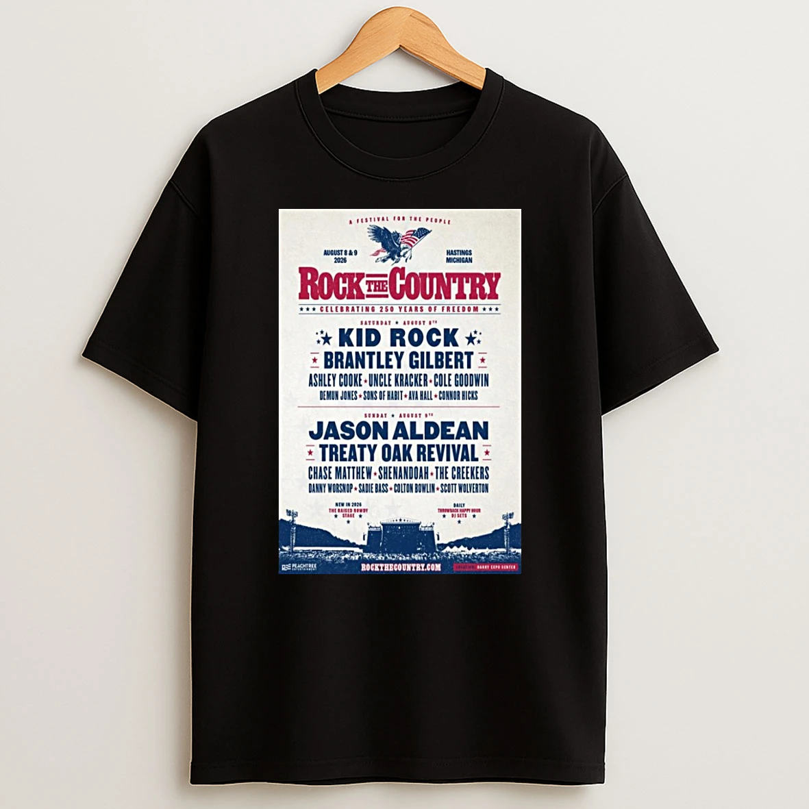 Rock The Country Hastings Michigan August 8 9 2026 Events Shirts