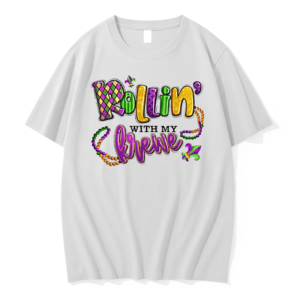 Rollin With My Krewe Mardi Gras Shirts