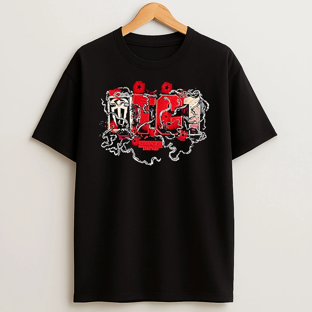 Roman Reigns Wwe X Stranger Things Shirts