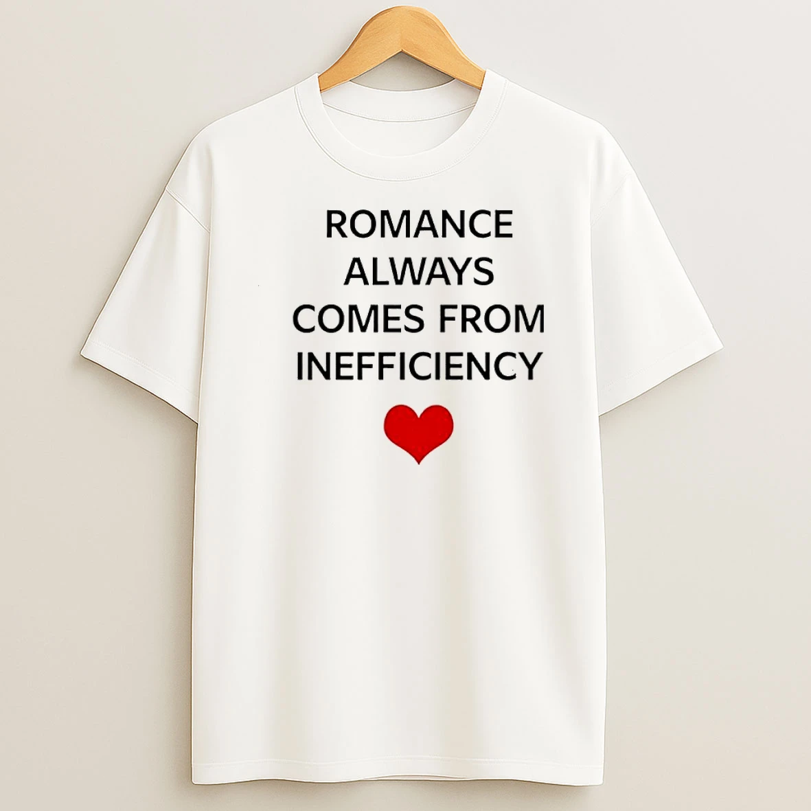 Romance Always Comes From Inefficiency Shirts