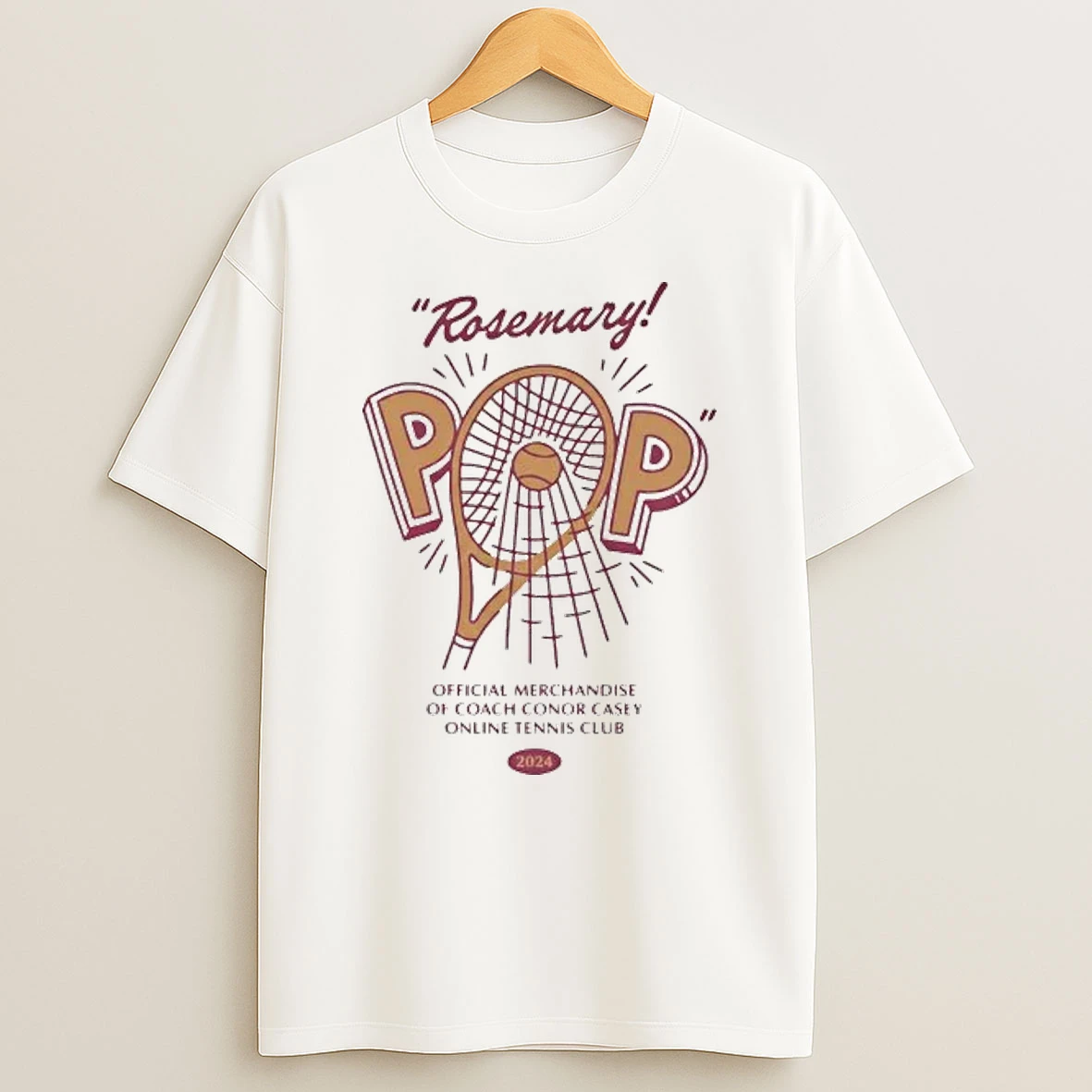 Rosemary Pop Of Coach Conor Casey Online Tennis Club 2024 Shirts