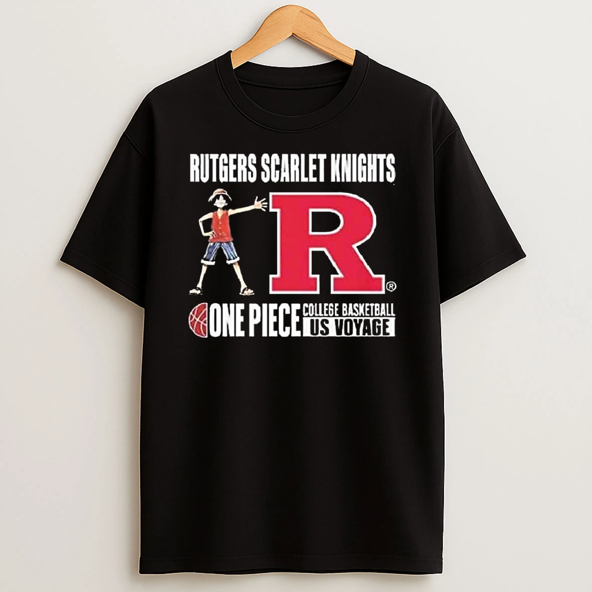 Rutgers Scarlet Knights X One Piece College Basketball Us Voyage 2026 Shirts