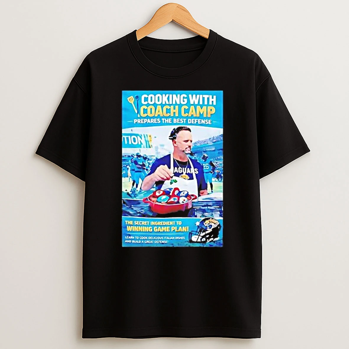 Ryan Nielsen Wearing Cooking With Coach Camp Shirts
