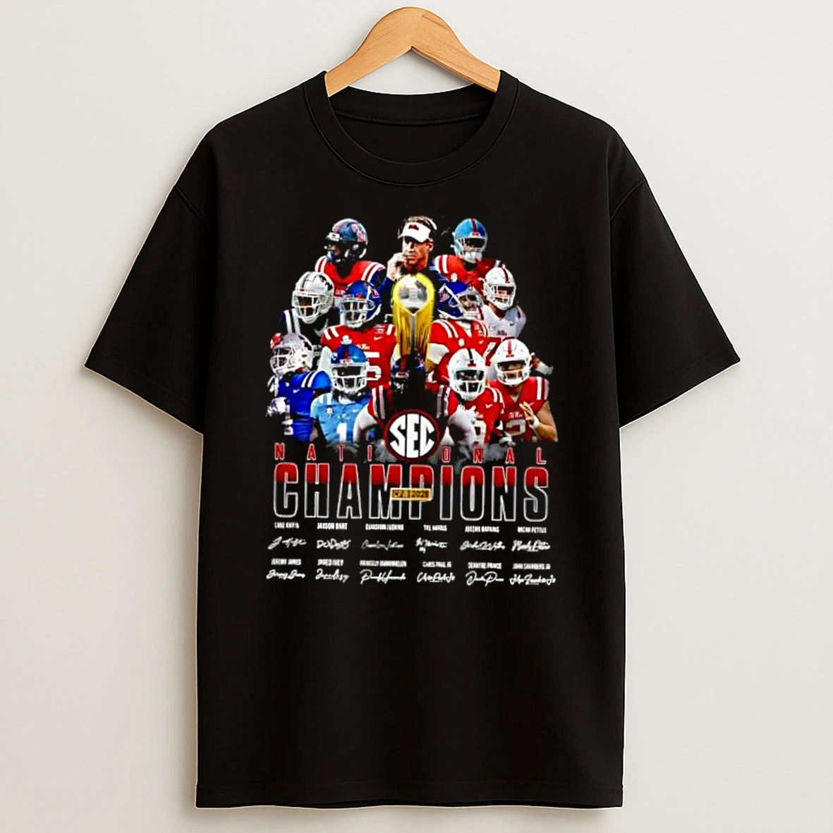 Sec Ole Miss Rebels National Champions 2026 Signature Shirts