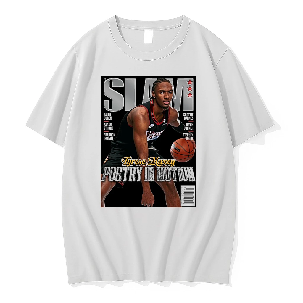 Slam 260 Tyrese Maxey Poetry In Motion Magazine Philadelphia 76ers Shirts