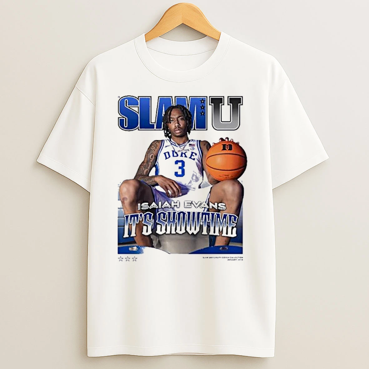 Slamu Isaiah Evans Duke Blue Devils Shirts