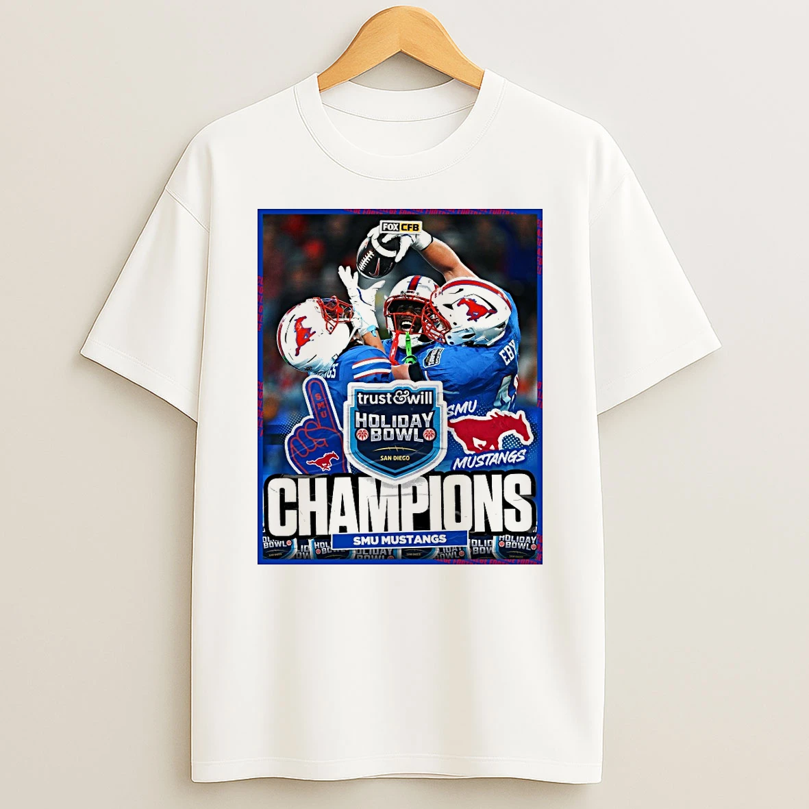 Smu Mustangs 2026 Trust Will Holiday Bowl Champions Shirts