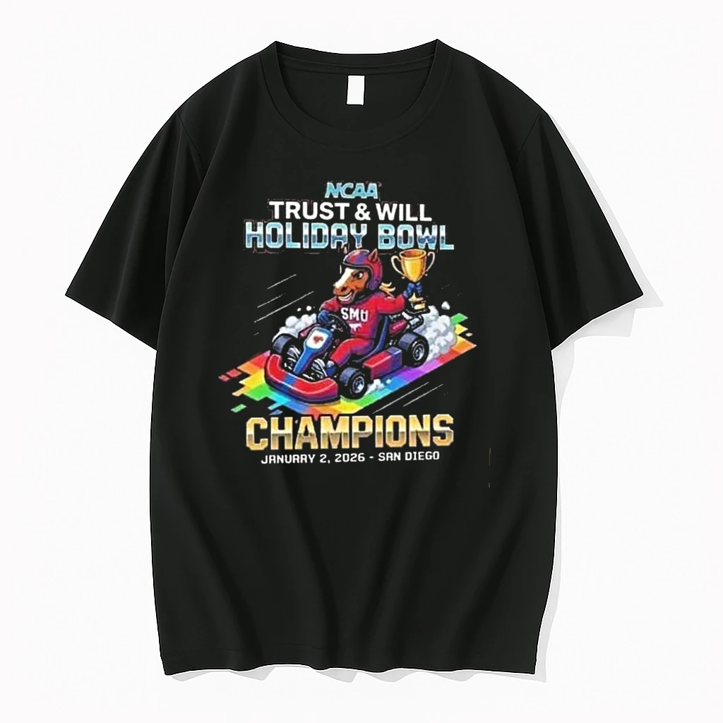 Smu Mustangs Trust And Will Holiday Bowl Champions January 2 2026 First Bowl Win Since 2012 Snapdragon Stadium San Diego Shirts