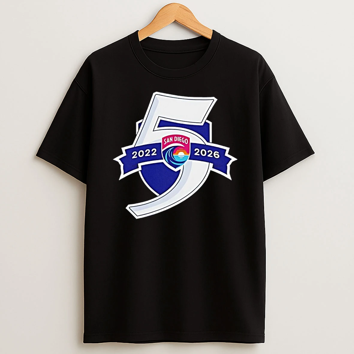 San Diego Wave Fc 2022 2026 5 Seasons Logo Shirts