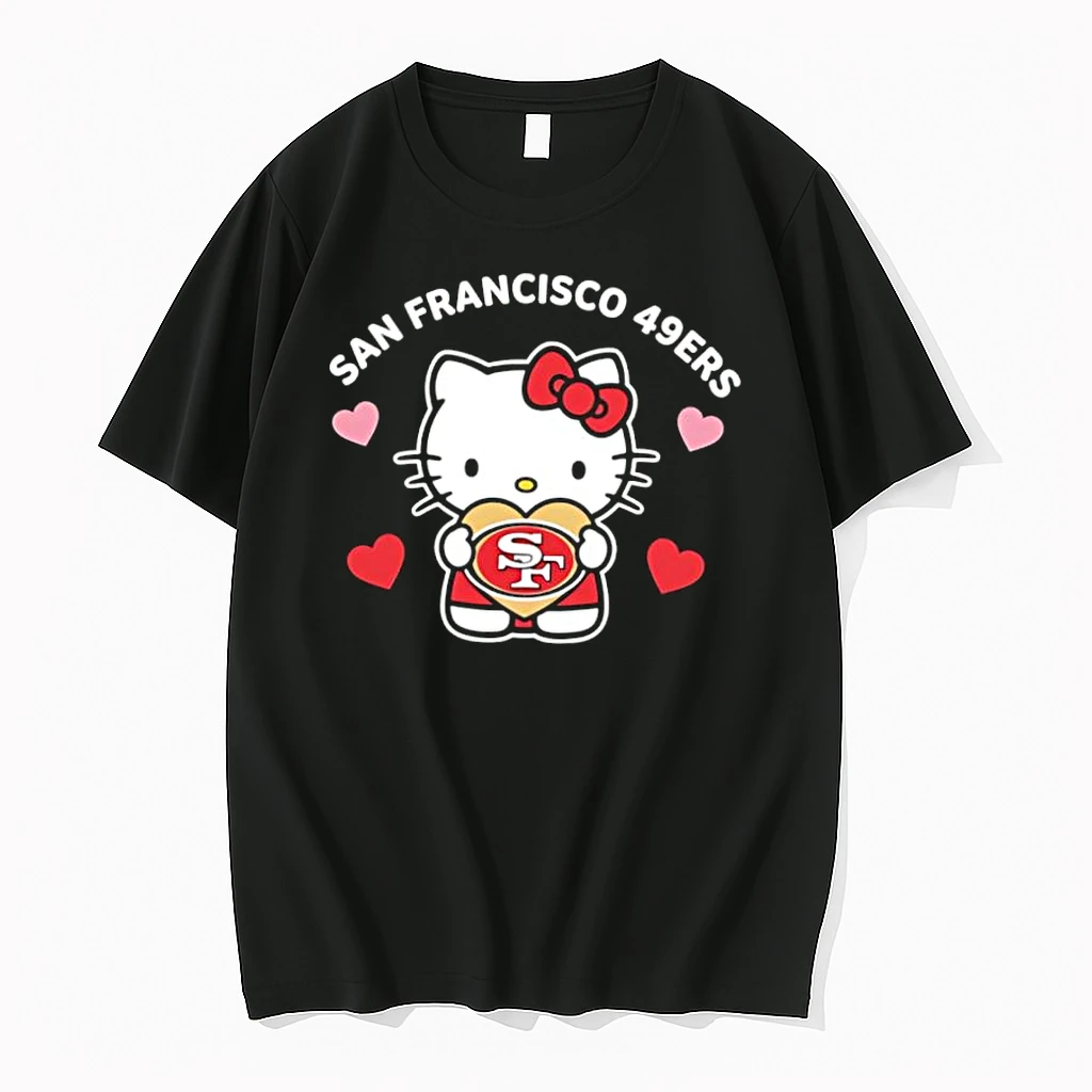 San Francisco 49ers Hello Kitty Valentine Cute 2026 Shirts