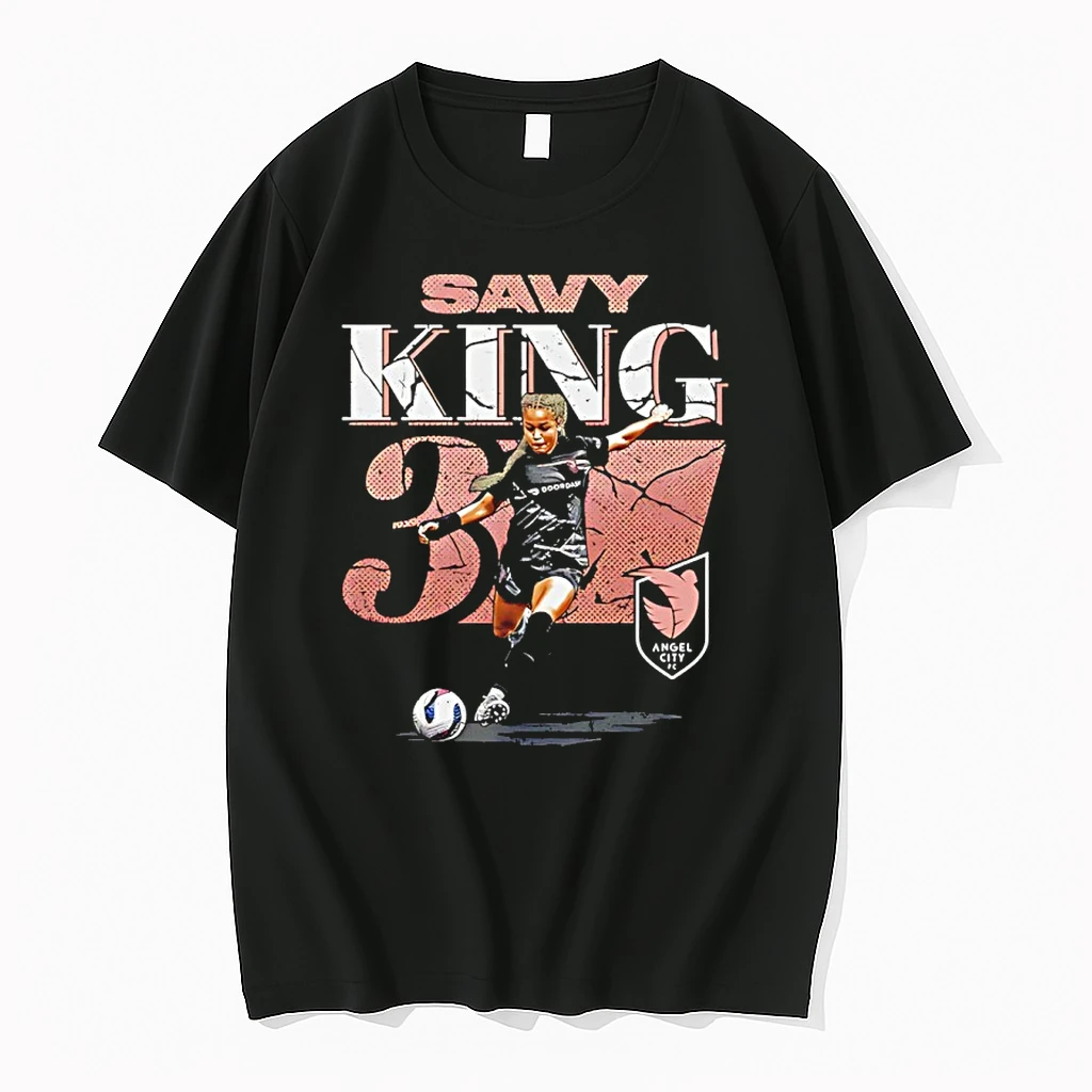 Savy King 3 Angel City Fc Cracked Number Graphic Vintage Shirts