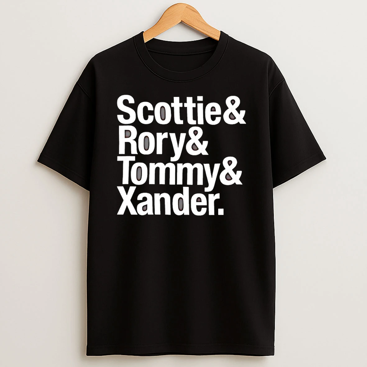 Scottie And Rory And Tommy And Xander Shirts