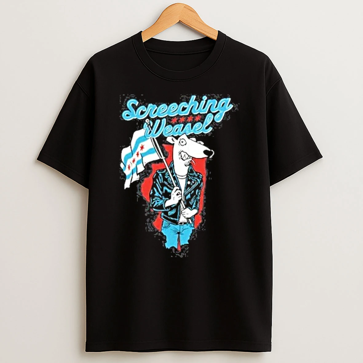 Screeching Weasel Chicago Weasel Flag Tour 2026 Shirts