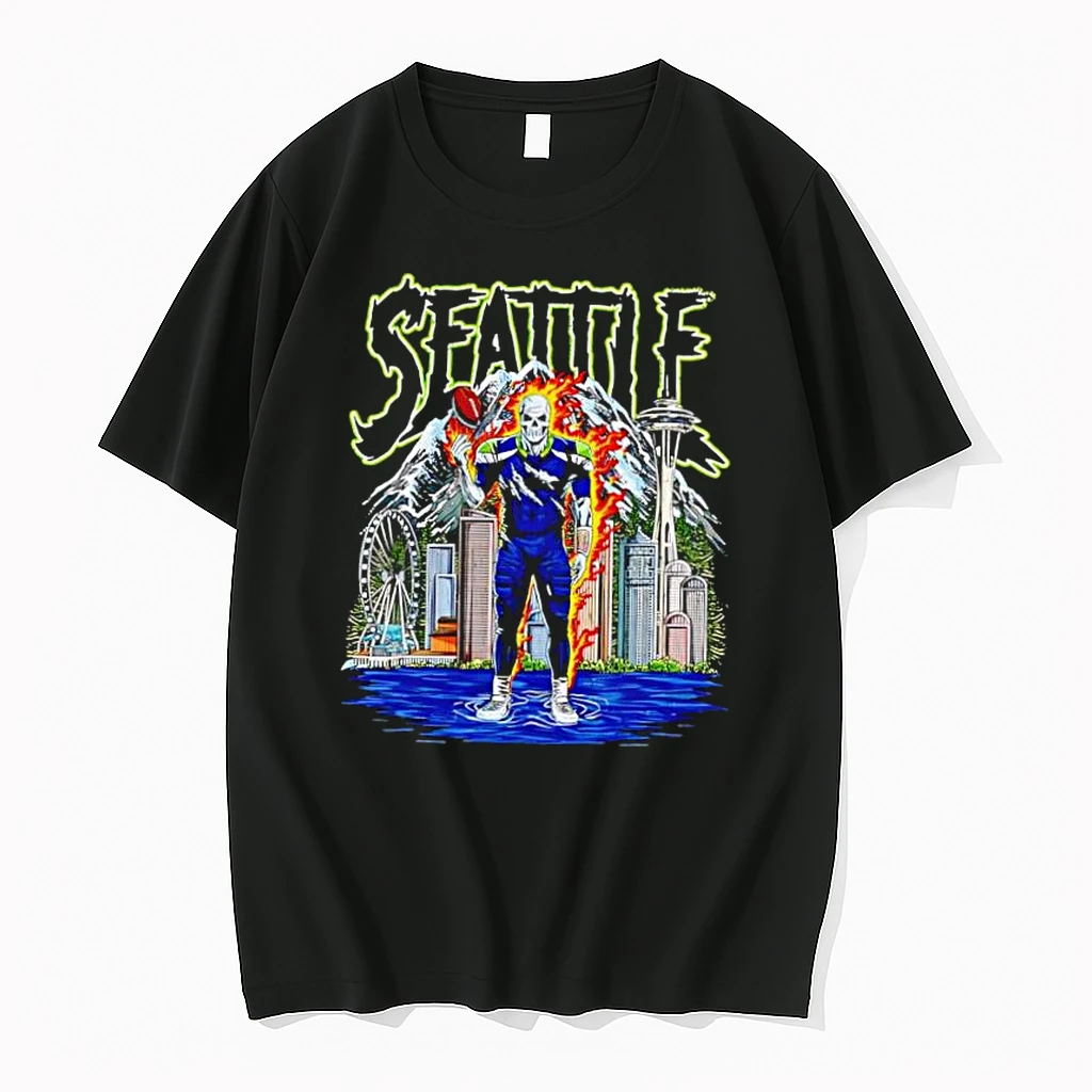 Seattle Football Dt Essential Skeleton Shirts