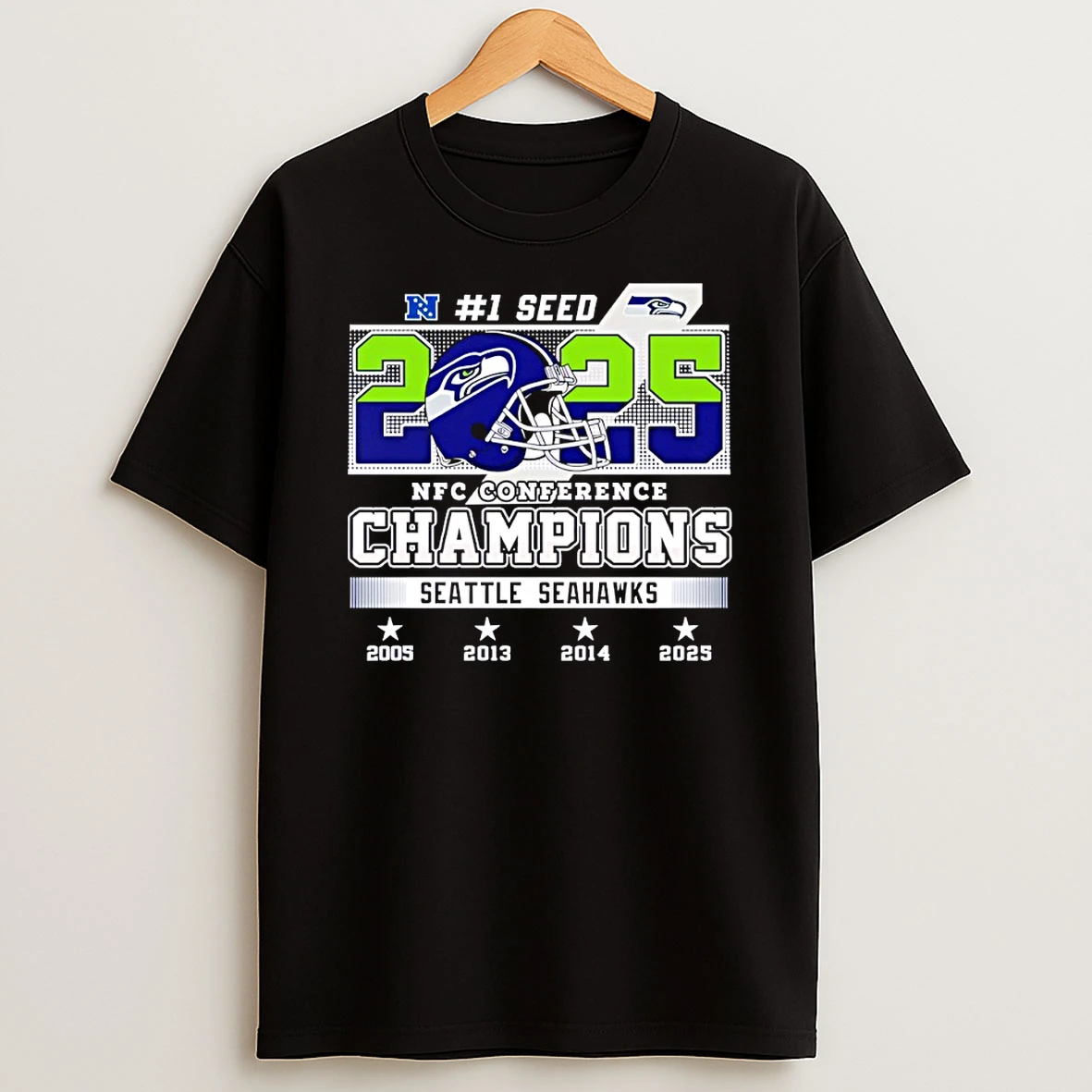 Seattle Seahawks 1 Seed 2025 Nfc Conference Champions Shirts