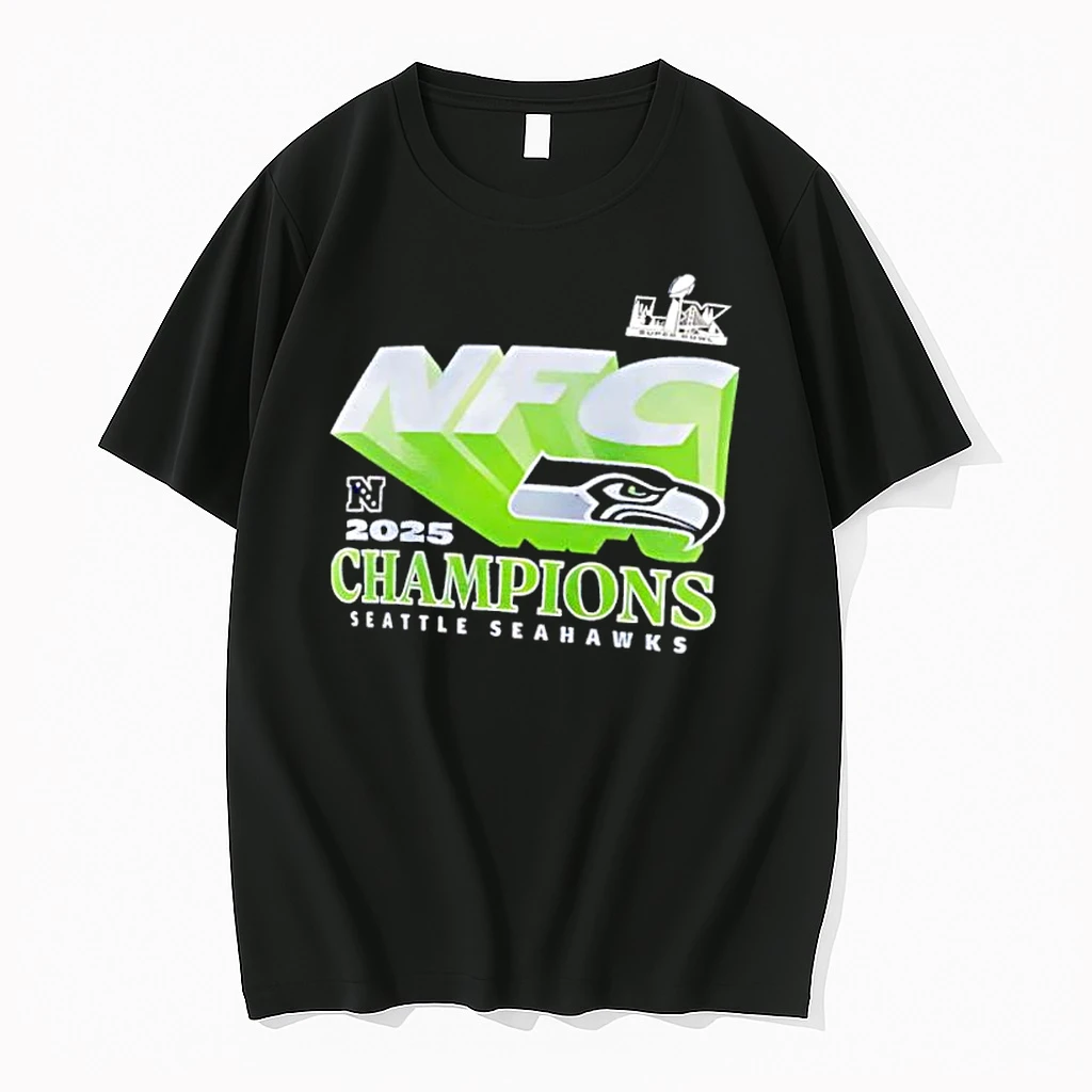 Seattle Seahawks 2025 Conference Champs Lx Quick Pass Retro Shirts