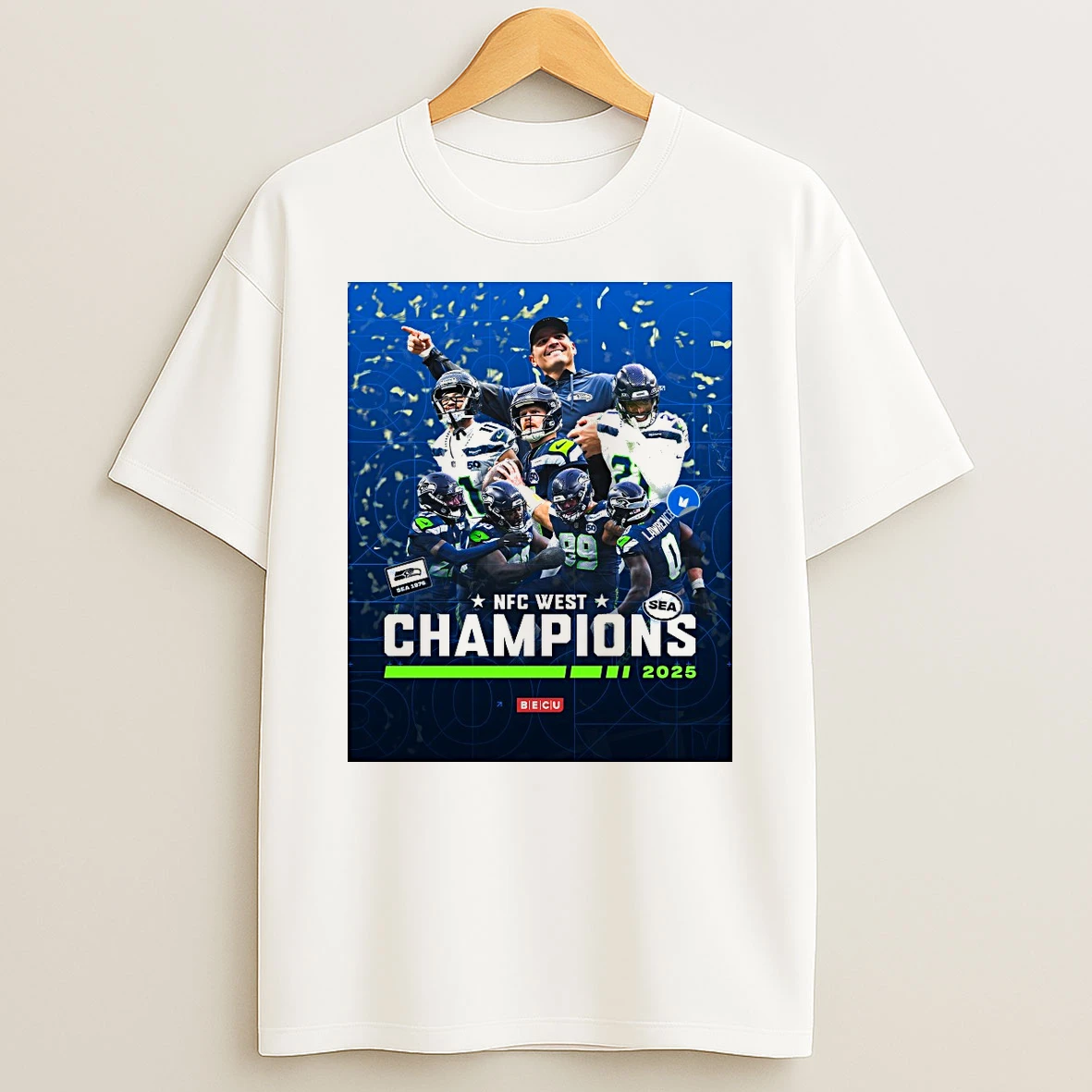 Seattle Seahawks 2025 Nfc West Champions Nfl Season Shirts