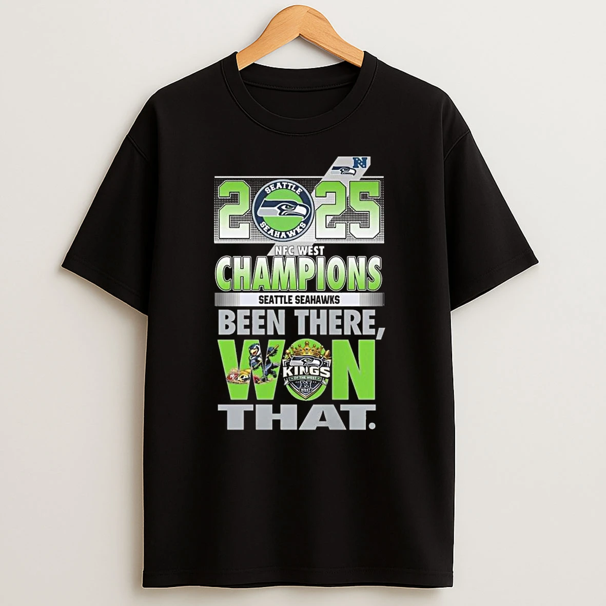 Seattle Seahawks 2025 Nfc West Division Champions Been There Won That Logo Vintage Shirts