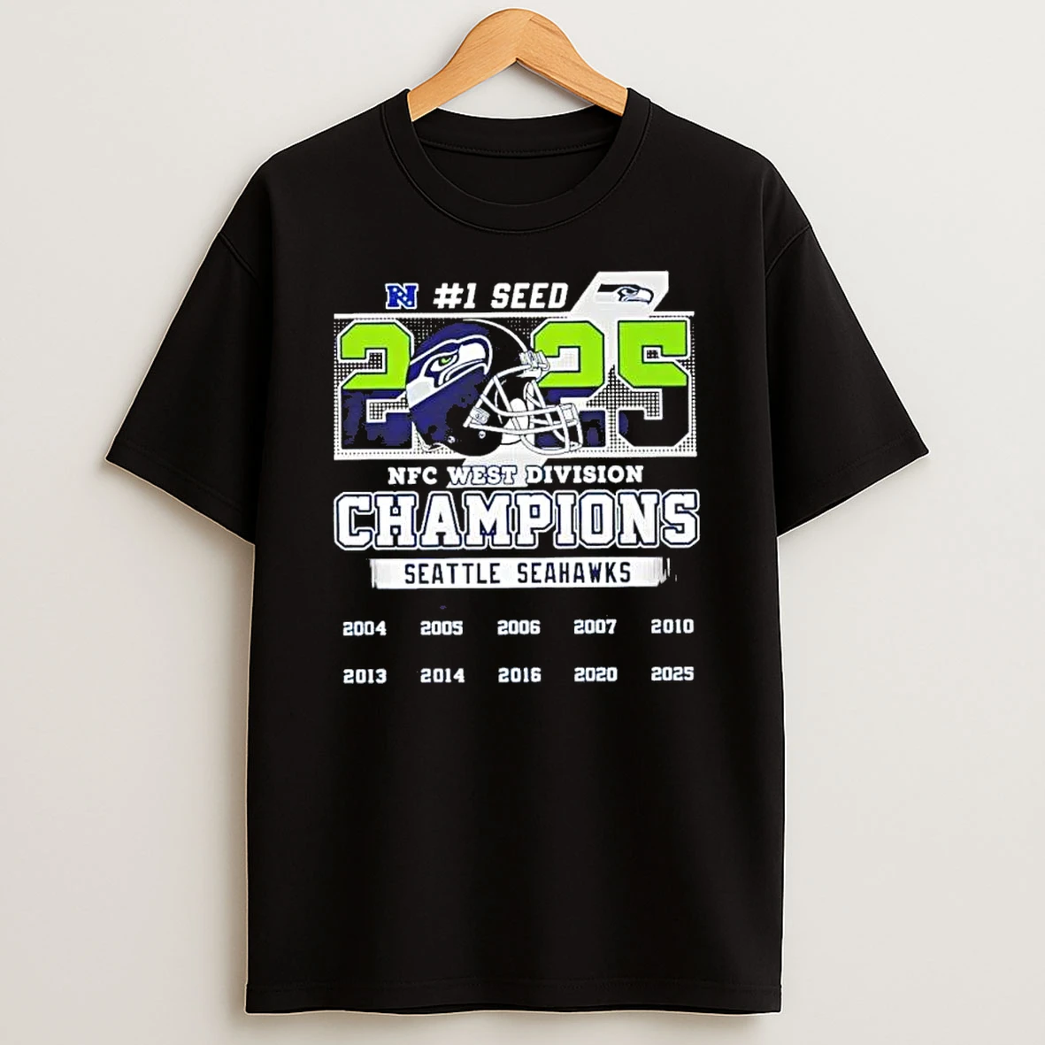 Seattle Seahawks 2025 Nfc West Division Champions 1 Seed Shirts