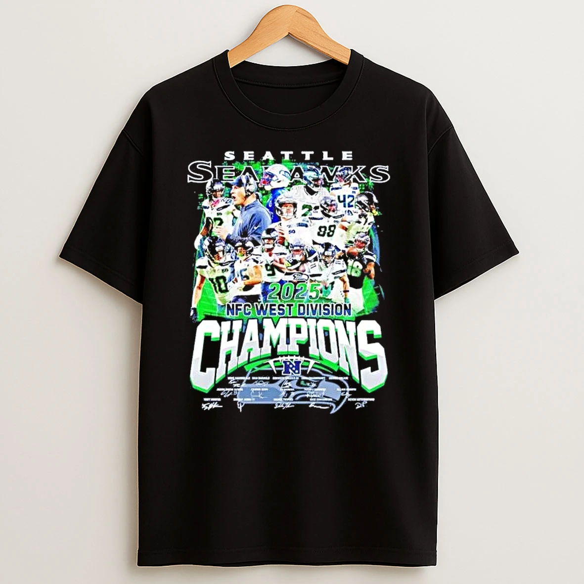 Seattle Seahawks 2025 Nfc West Division Champions Team Players Shirts