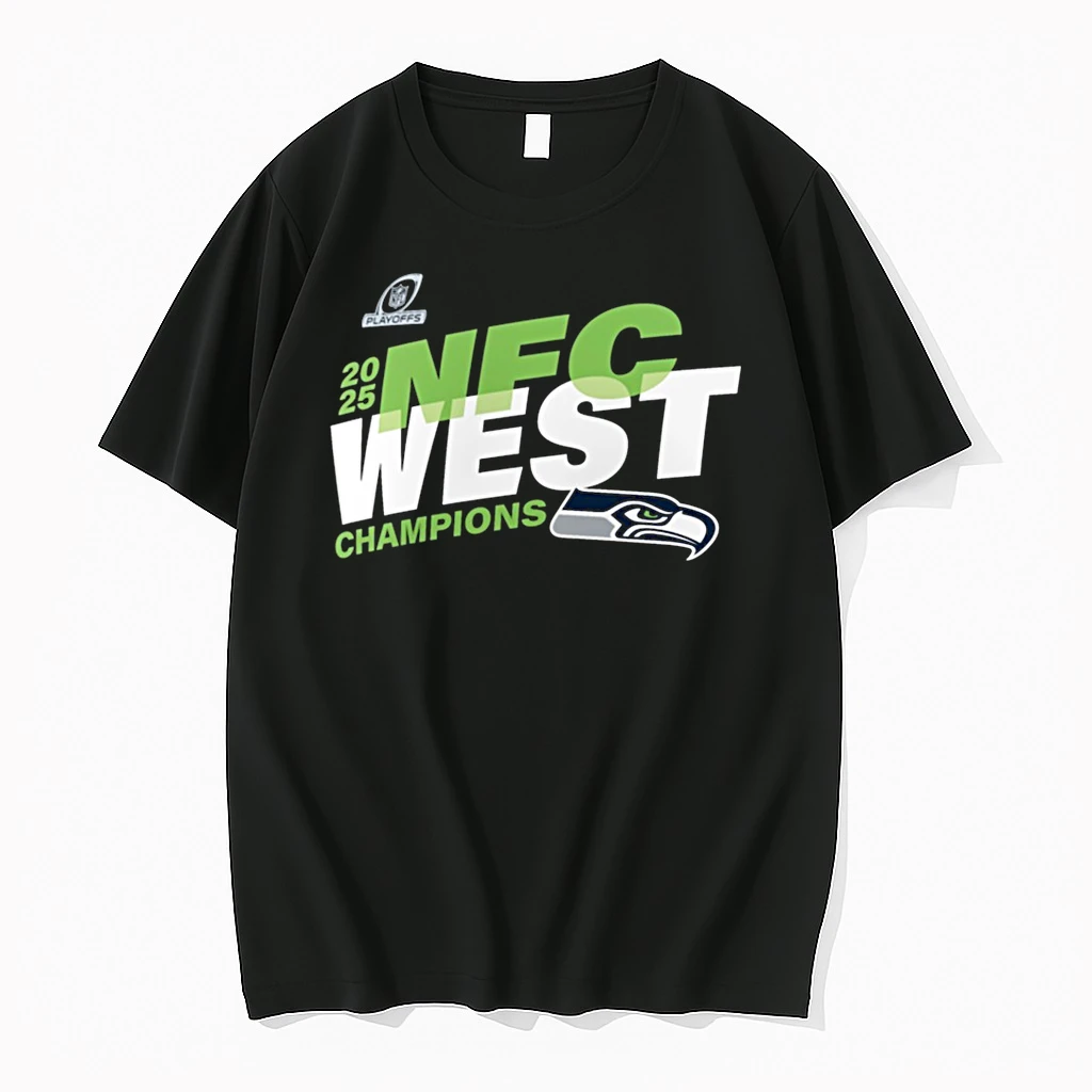 Seattle Seahawks 2025 Nfl Playoffs Nfc West Division Champions Conquer Shirts