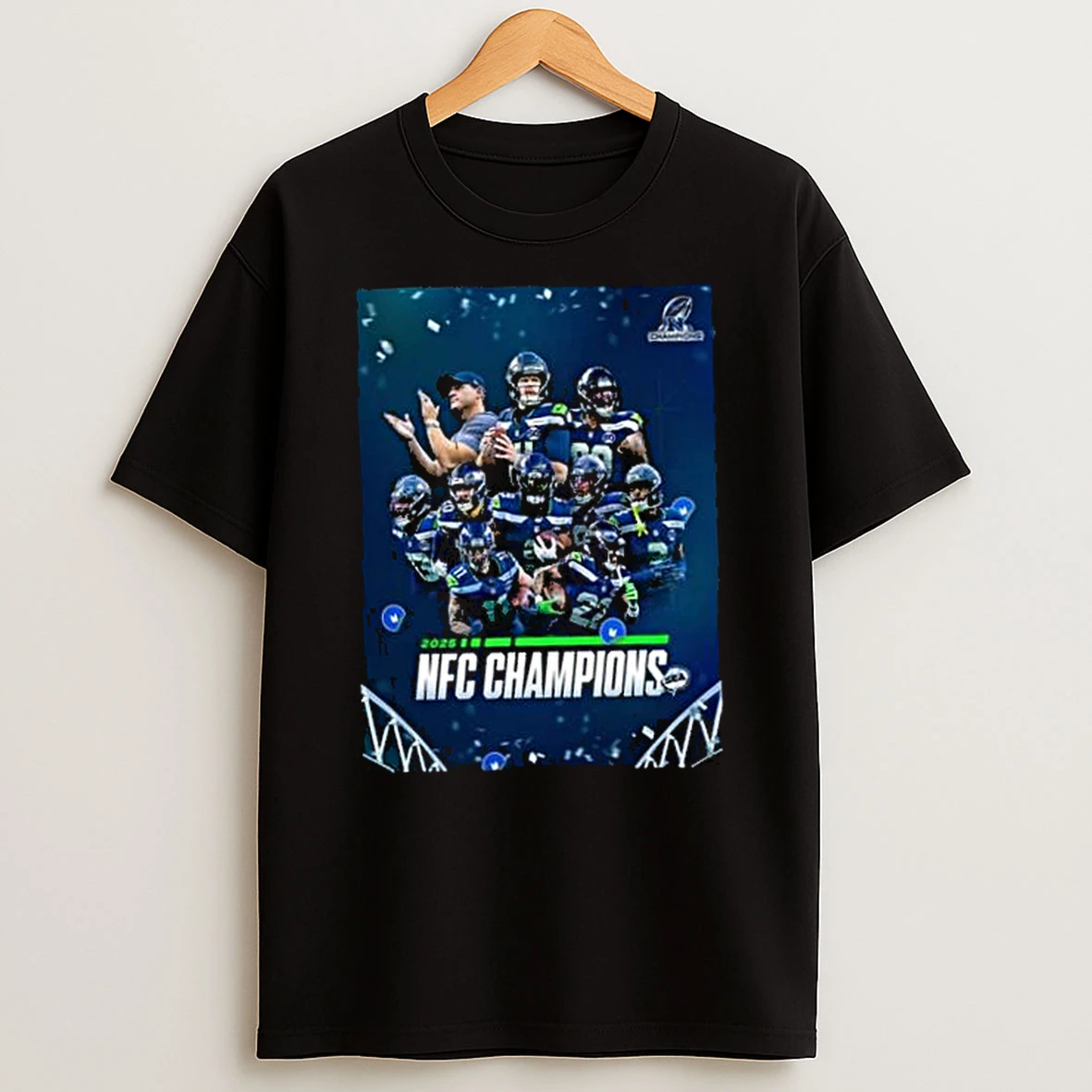 Seattle Seahawks 2025 Nfl Nfc Champions Shirts
