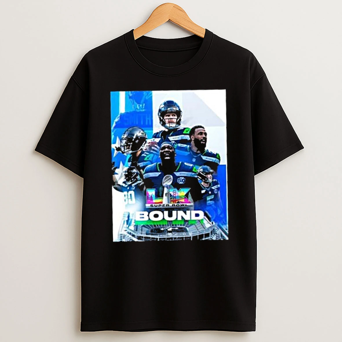 Seattle Seahawks 2025 Nfl Nfc Champions Super Bowl Lx Bound Shirts
