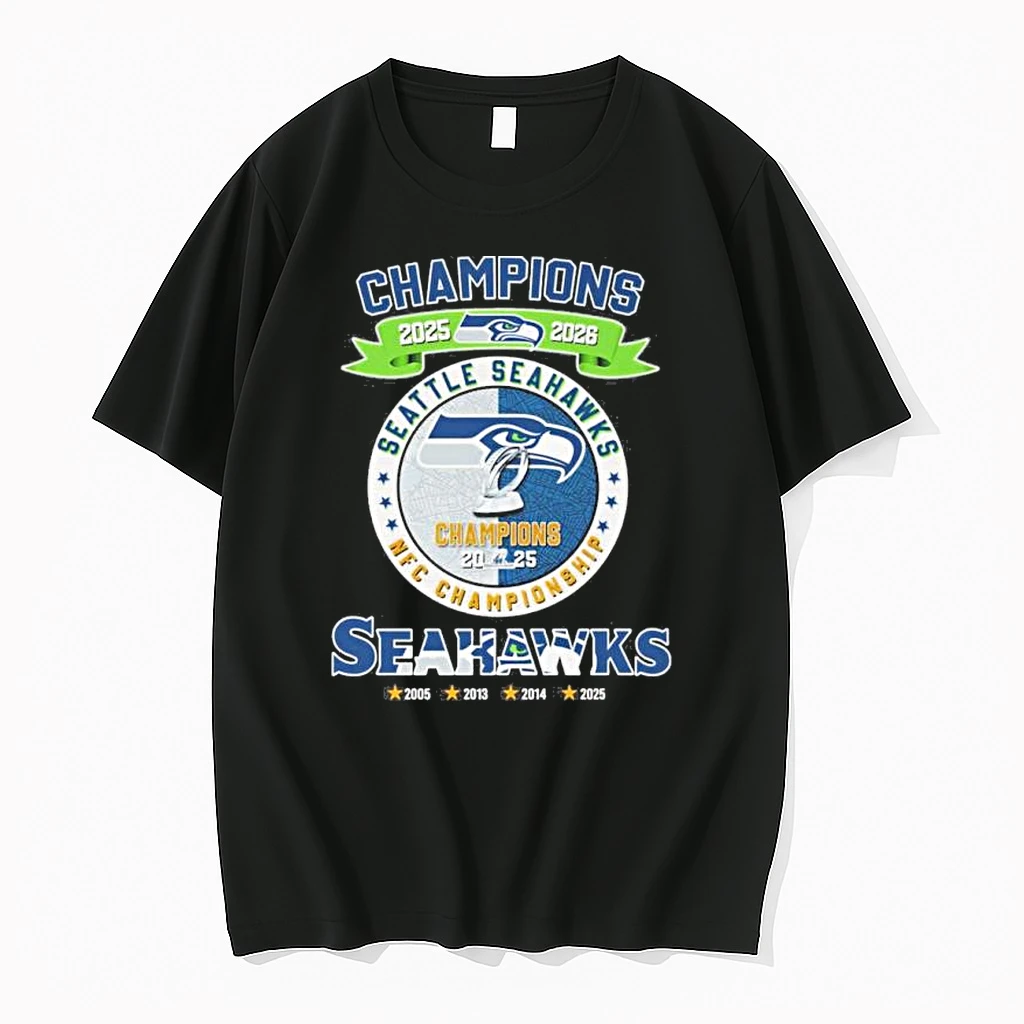 Seattle Seahawks Champions 2025 26 Nfc Conference Championship Shirts