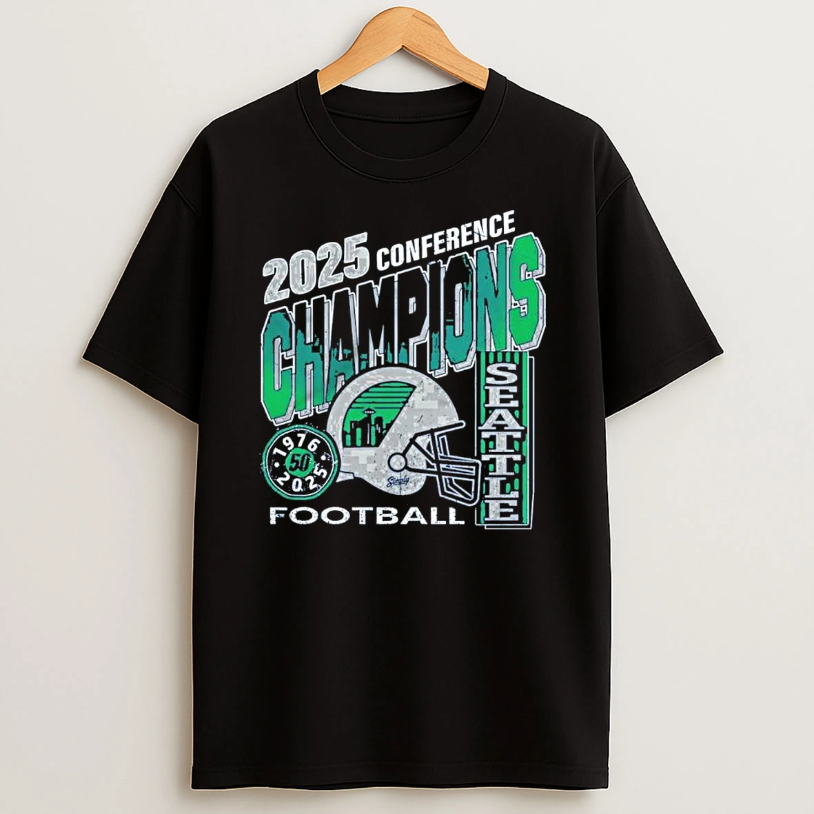 Seattle Seahawks Emerald City Rise 2025 Conference Champions Shirts