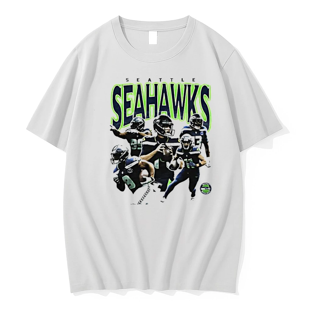 Seattle Seahawks Football Team Multiple Players Collage Graphic Print Sports Fan Nfl Game Day Shirts