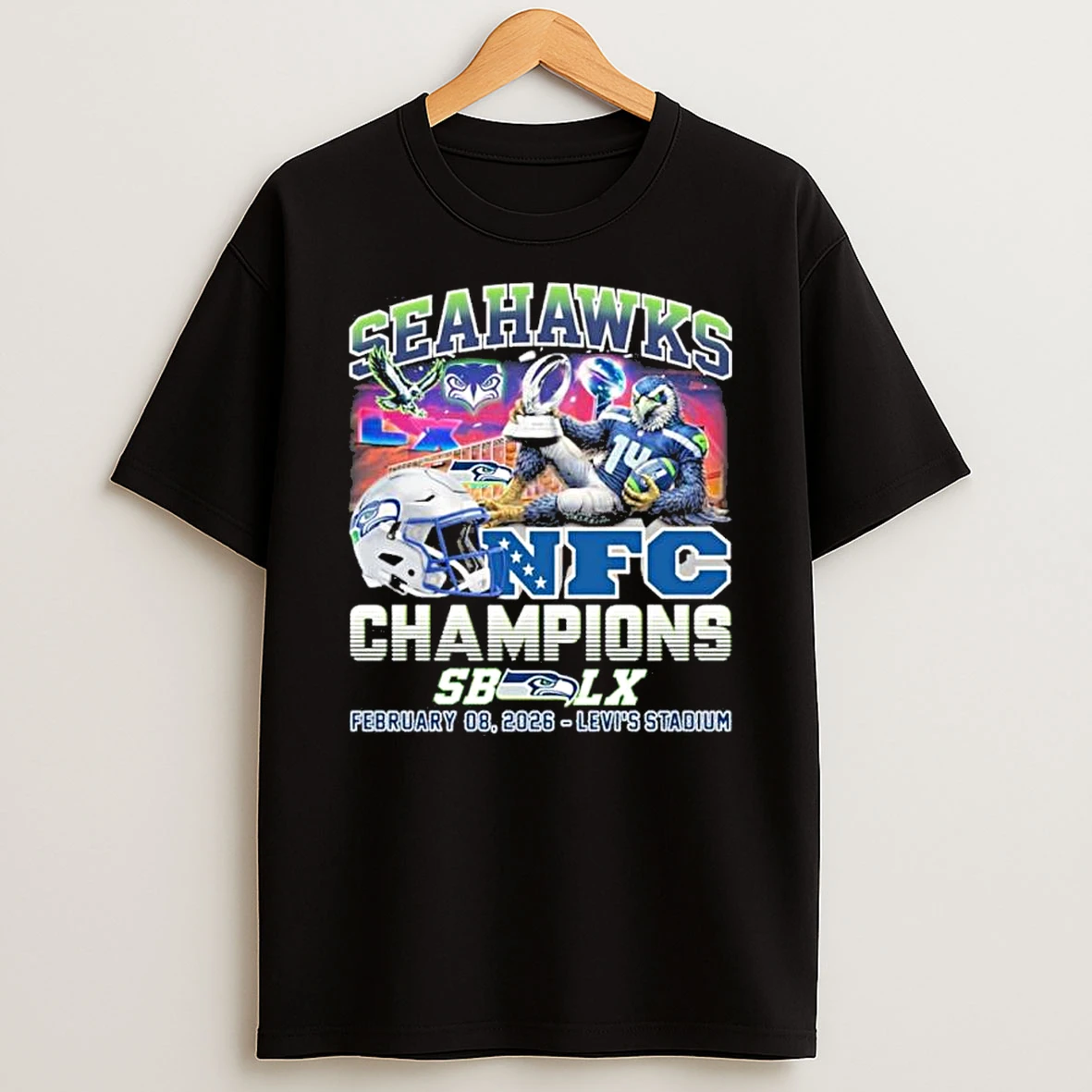 Seattle Seahawks Nfc Champions Sb Lx Bound Shirts