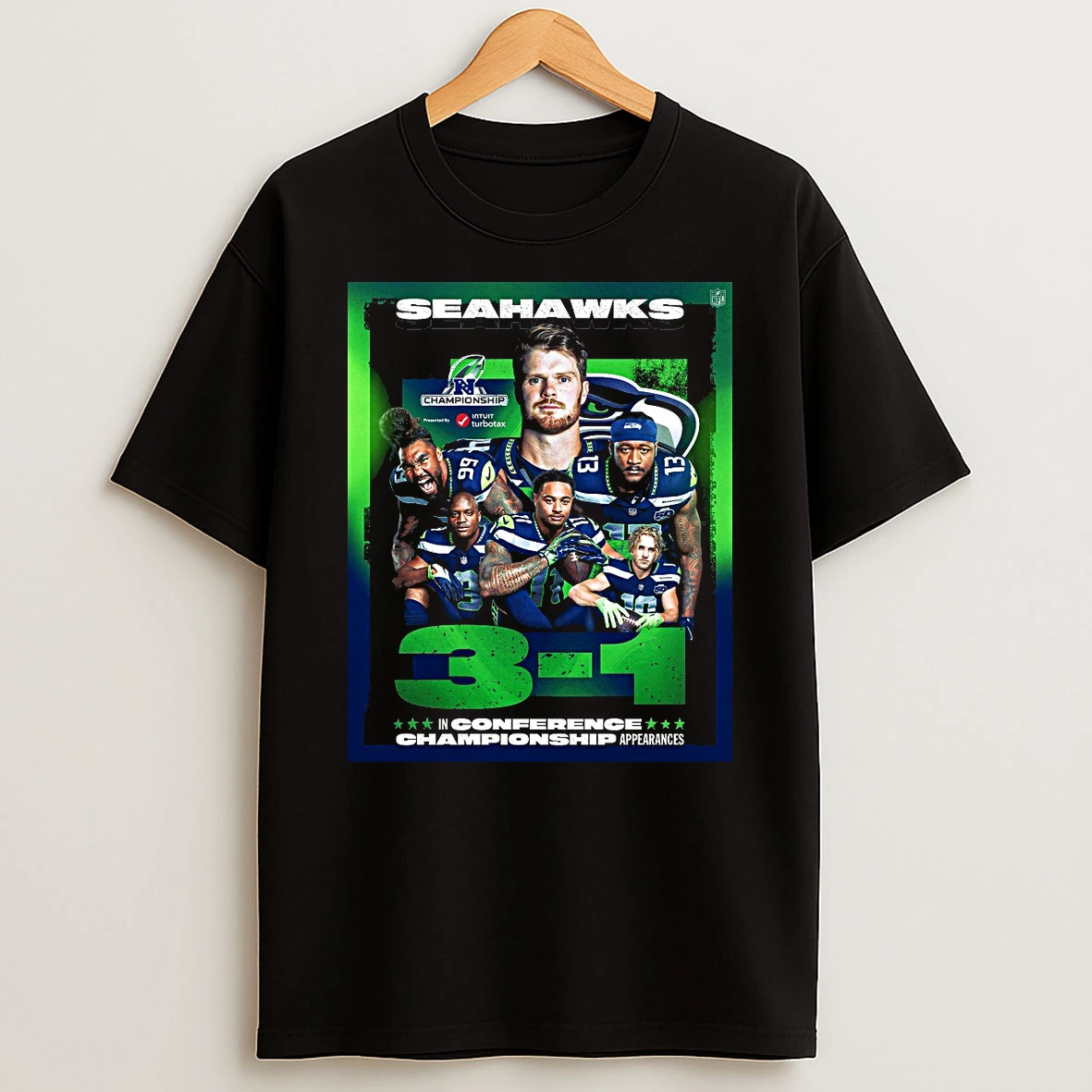 Seattle Seahawks Nfc Championship 3 1 In Conference Championship Appearances Shirts