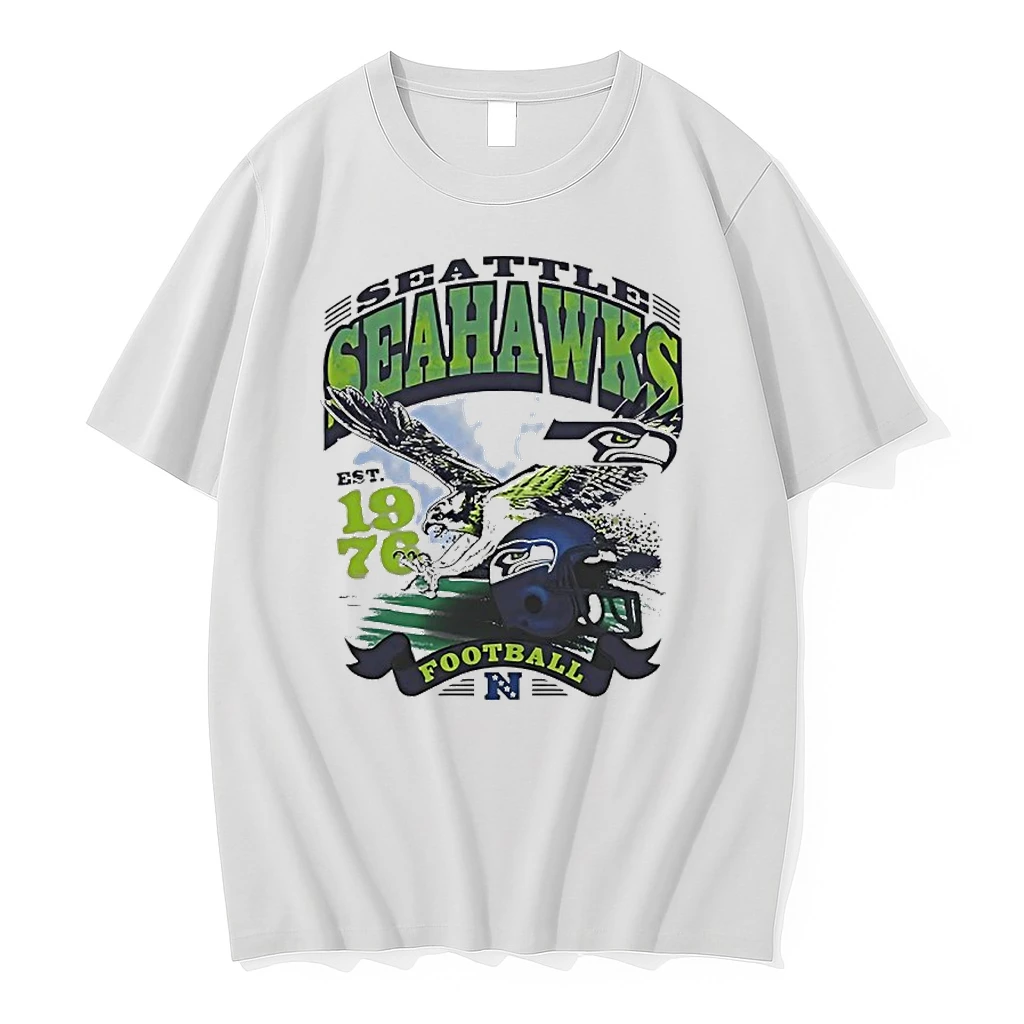 Seattle Seahawks Puget Sound Champs 1976 Eagle Helmet Shirts