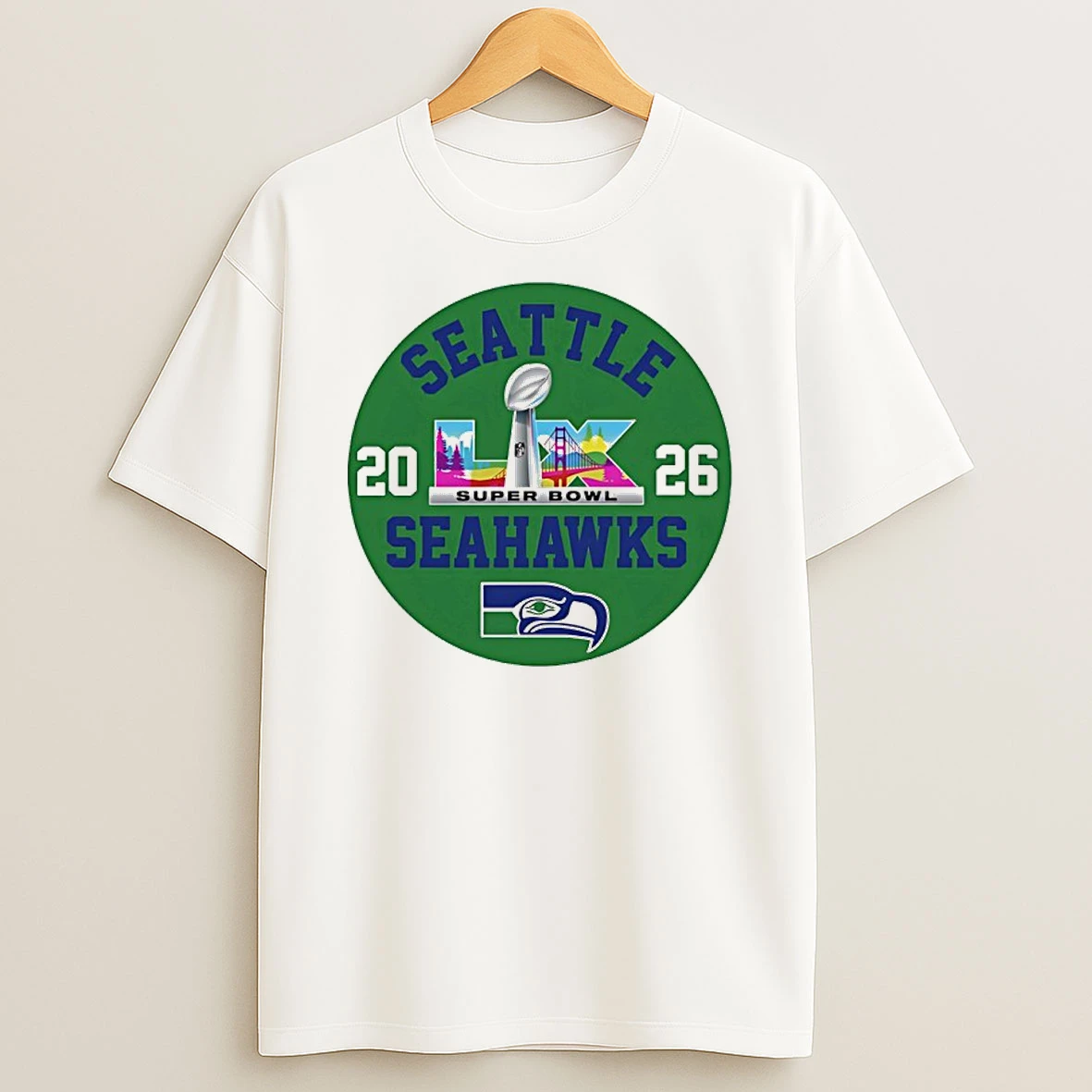 Seattle Seahawks Super Bowl Xl 2026 Logo Shirts