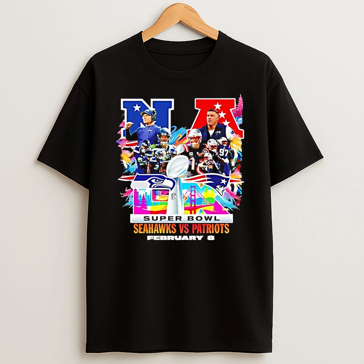 Seattle Seahawks Vs New England Patriots 2026 Super Bowl Lx Shirts