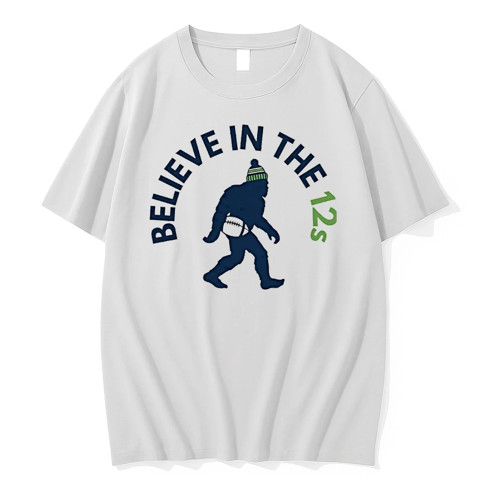 Seattle Seahawks Bigfoot Believe In The 12s Graphic Shirts