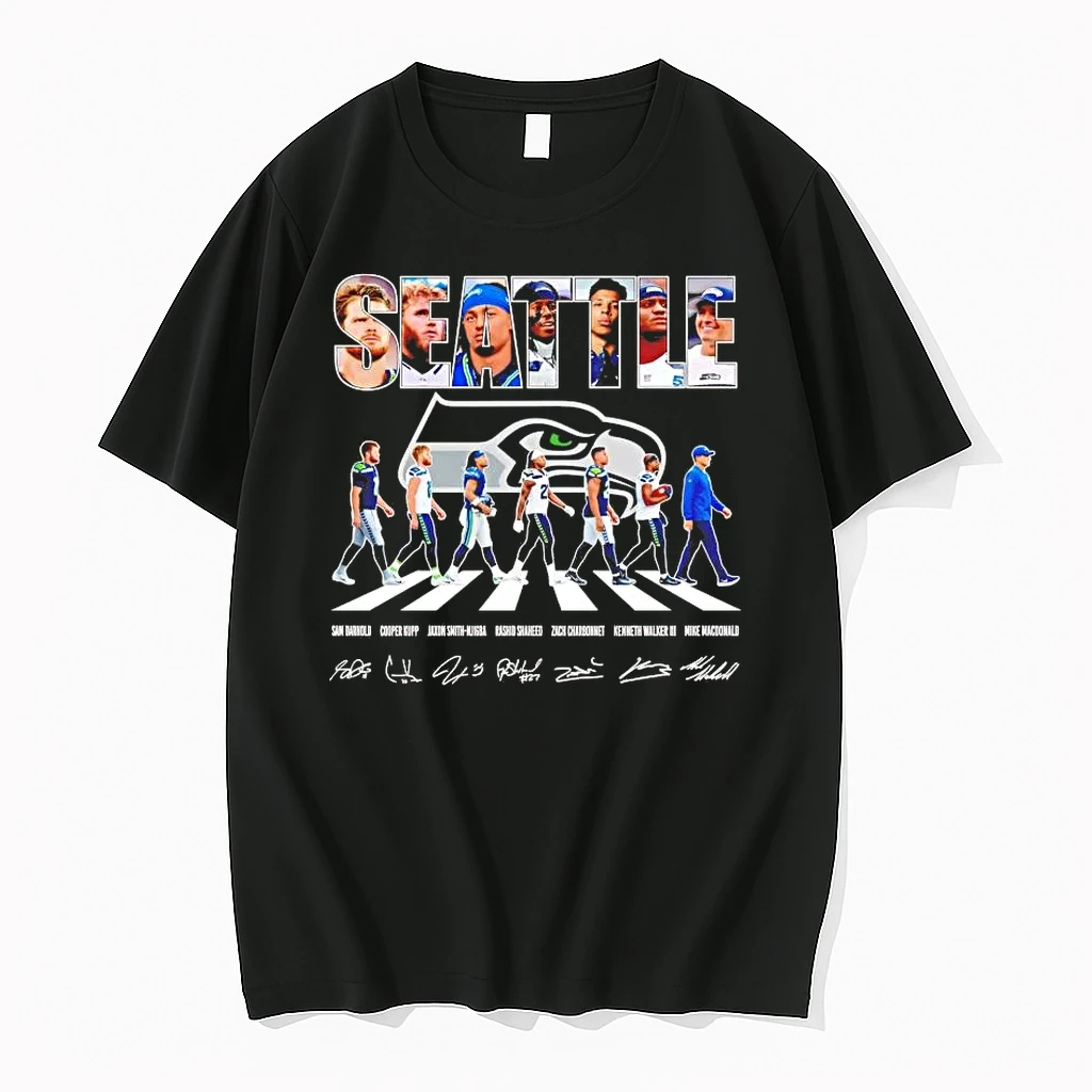 Seattle Seahawks Team Players Abbey Road Signatures Shirts