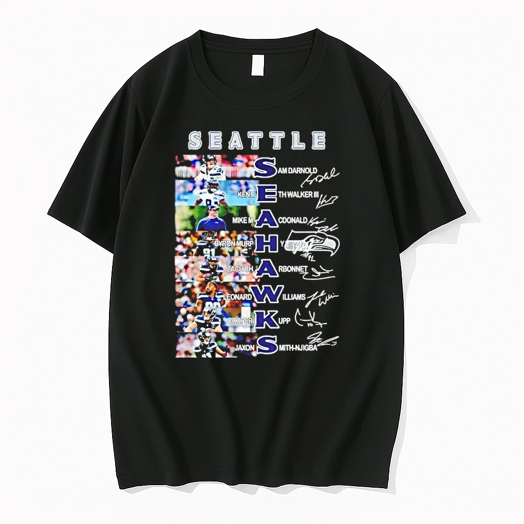 Seattle Seahawks Team Players Names And Signatures Shirts