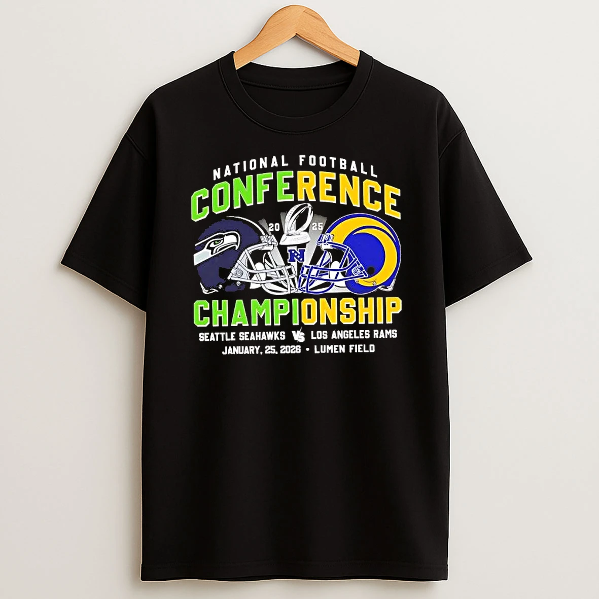 Seattle Seahawks Vs Los Angeles Rams 2026 National Football Conference Championship Shirts