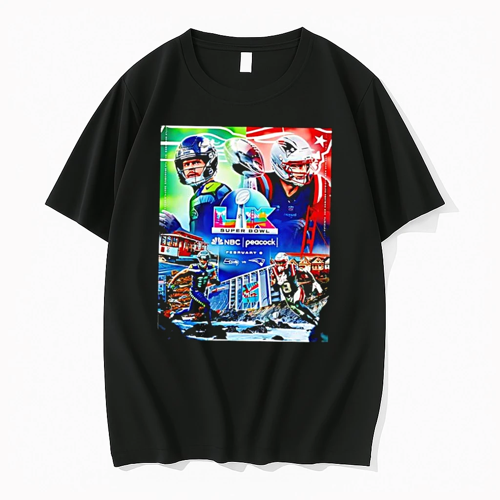 Seattle Seahawks Vs New England Patriots At Super Bowl Lx On February 8 2026 Shirts